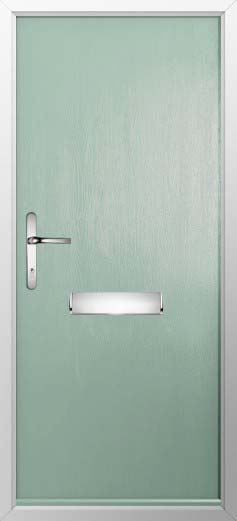 Thornbury Solid Solidor Composite Door in Chartwell Green