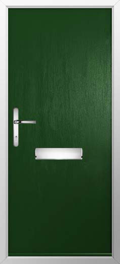 Thornbury Solid Solidor Composite Door in Green