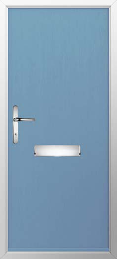 Thornbury Solid Solidor Composite Door in Pottery Blue