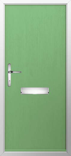 Thornbury Solid Solidor Composite Door in Pistachio Green