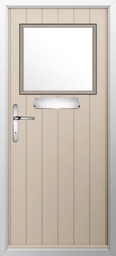 Trieste Glazed Solidor Composite Door in Cream