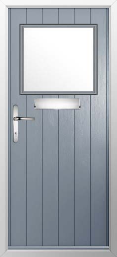 Trieste Glazed Solidor Composite Door in French Grey