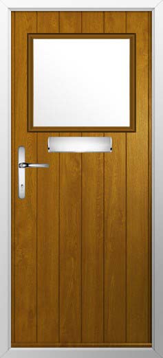 Trieste Glazed Solidor Composite Door in Oak