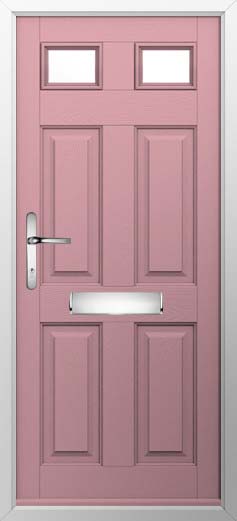 Tenby 2 Glazed Solidor Composite Door in Champagne Blush