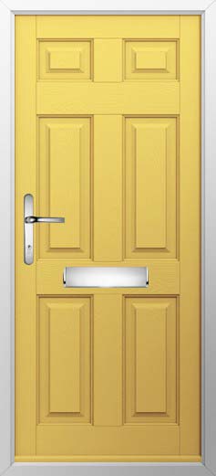 Tenby Solid Solidor Composite Door in Buttercup Yellow