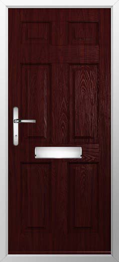 Tenby Solid Solidor Composite Door in Rosewood