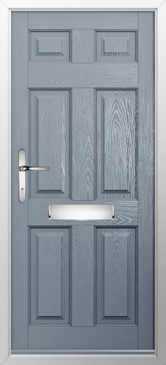 Tenby Solid Solidor Composite Door in French Grey