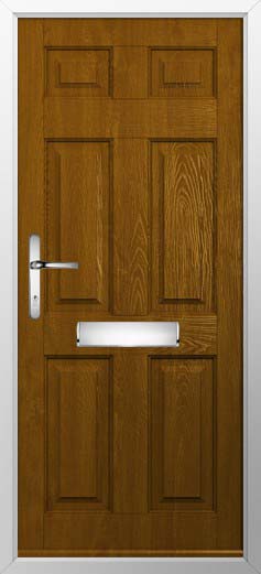 Tenby Solid Solidor Composite Door in Oak