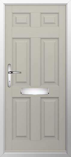 Tenby Solid Solidor Composite Door in Pebble Grey