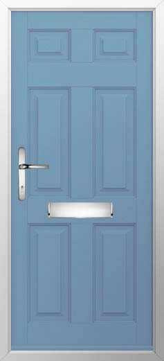 Tenby Solid Solidor Composite Door in Pottery Blue