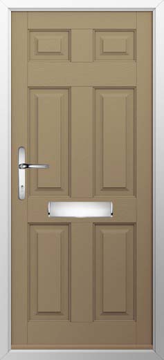 Tenby Solid Solidor Composite Door in Truffle Brown