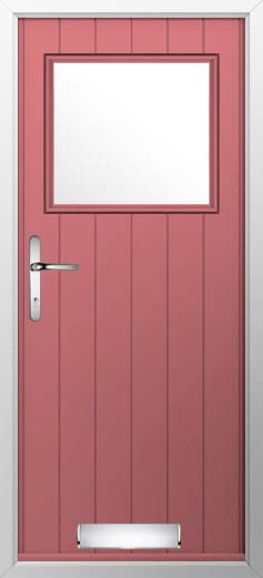 Trieste Glazed Solidor Composite Door in Antique Rose