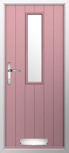 Turin Glazed Solidor Composite Door in Champagne Blush