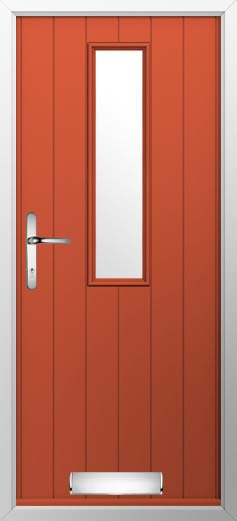 Turin Glazed Solidor Composite Door in Copper Flame