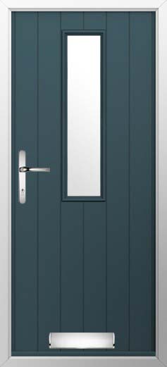 Turin Glazed Solidor Composite Door in Midnight Grey