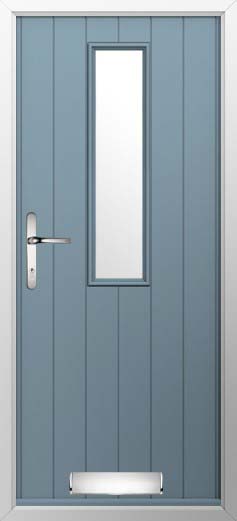 Turin Glazed Solidor Composite Door in Twilight Grey
