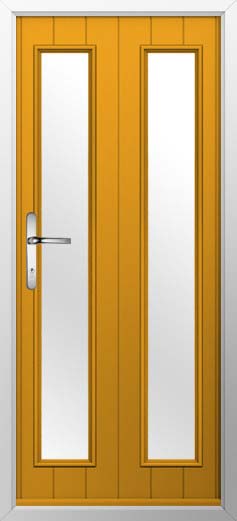 Venice Glazed Solidor Composite Door in Amber Gold