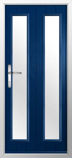 Venice Glazed Solidor Composite Door in Blue
