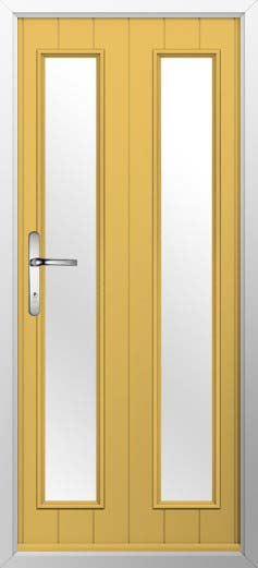 Venice Glazed Solidor Composite Door in Buttercup Yellow