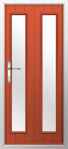 Venice Glazed Solidor Composite Door in Copper Flame