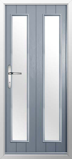 Venice Glazed Solidor Composite Door in French Grey