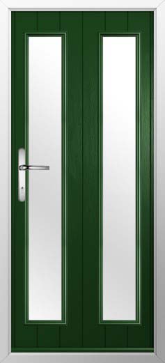 Venice Glazed Solidor Composite Door in Green