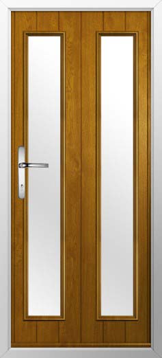 Venice Glazed Solidor Composite Door in Oak