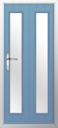 Venice Glazed Solidor Composite Door in Pottery Blue