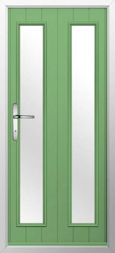 Venice Glazed Solidor Composite Door in Pistachio Green