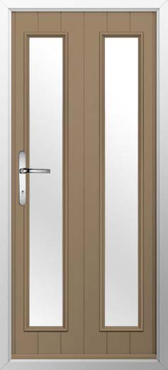 Venice Glazed Solidor Composite Door in Truffle Brown