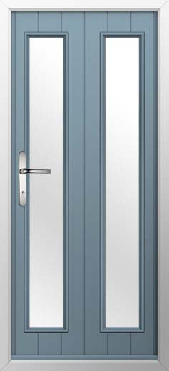 Venice Glazed Solidor Composite Door in Twilight Grey