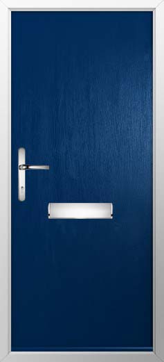Verona Solid Solidor Composite Door in Blue