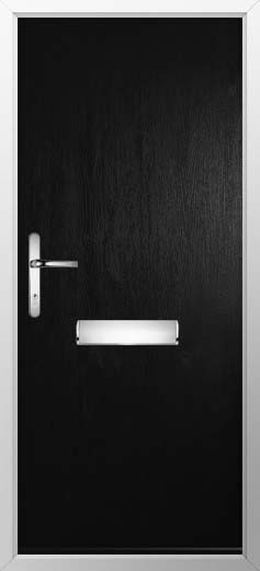 Verona Solid Solidor Composite Door in Black