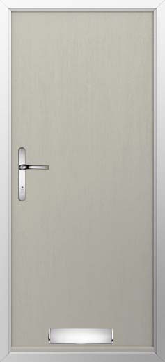 Verona Solid Solidor Composite Door in Pebble Grey