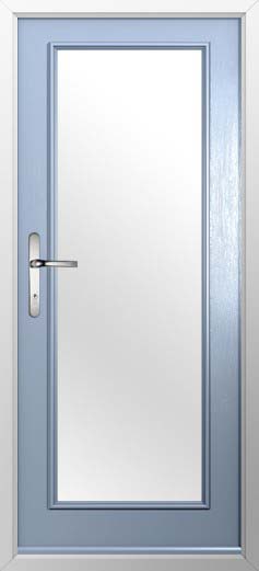Windsor Glazed Solidor Composite Door in Duck Egg Blue