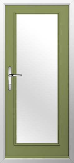 Windsor Glazed Solidor Composite Door in Forest Green