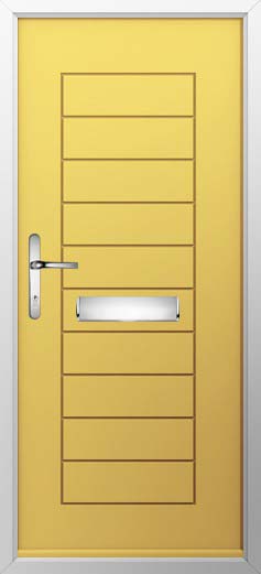 Windsor Solid Solidor Composite Door in Buttercup Yellow