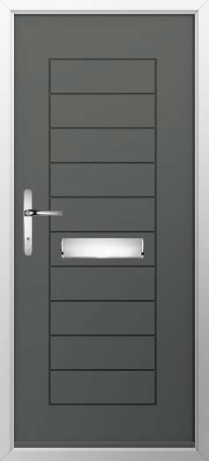 Windsor Solid Solidor Composite Door in Granite Grey