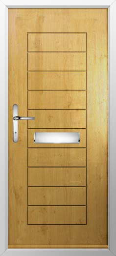 Windsor Solid Solidor Composite Door in Irish Oak