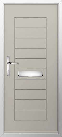 Windsor Solid Solidor Composite Door in Pebble Grey