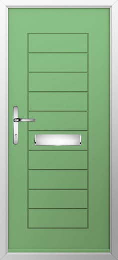 Windsor Solid Solidor Composite Door in Pistachio Green