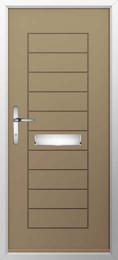 Windsor Solid Solidor Composite Door in Truffle Brown