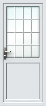 Half Glazed Georgian Bar UPVC Door