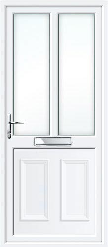 Clinton Half Panel Dual Glazed UPVC Front Door