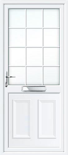 Clinton Half Panel Georgian Bar UPVC Front Door