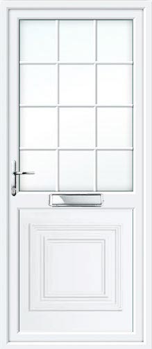 Reagan Half Panel Georgian Bar UPVC Front Door