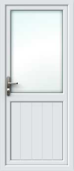 Tongue & Groove Half Glazed UPVC Door