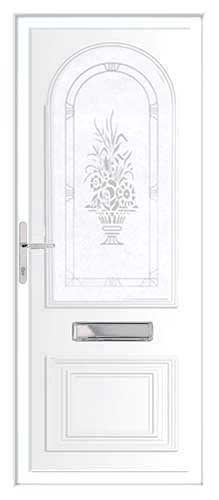 Devon Vase Etched TD UPVC Front Door