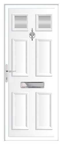 Edwardian 2 Glazed UPVC Front Door