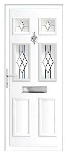 Edwardian 4 DB 1 UPVC Front Door